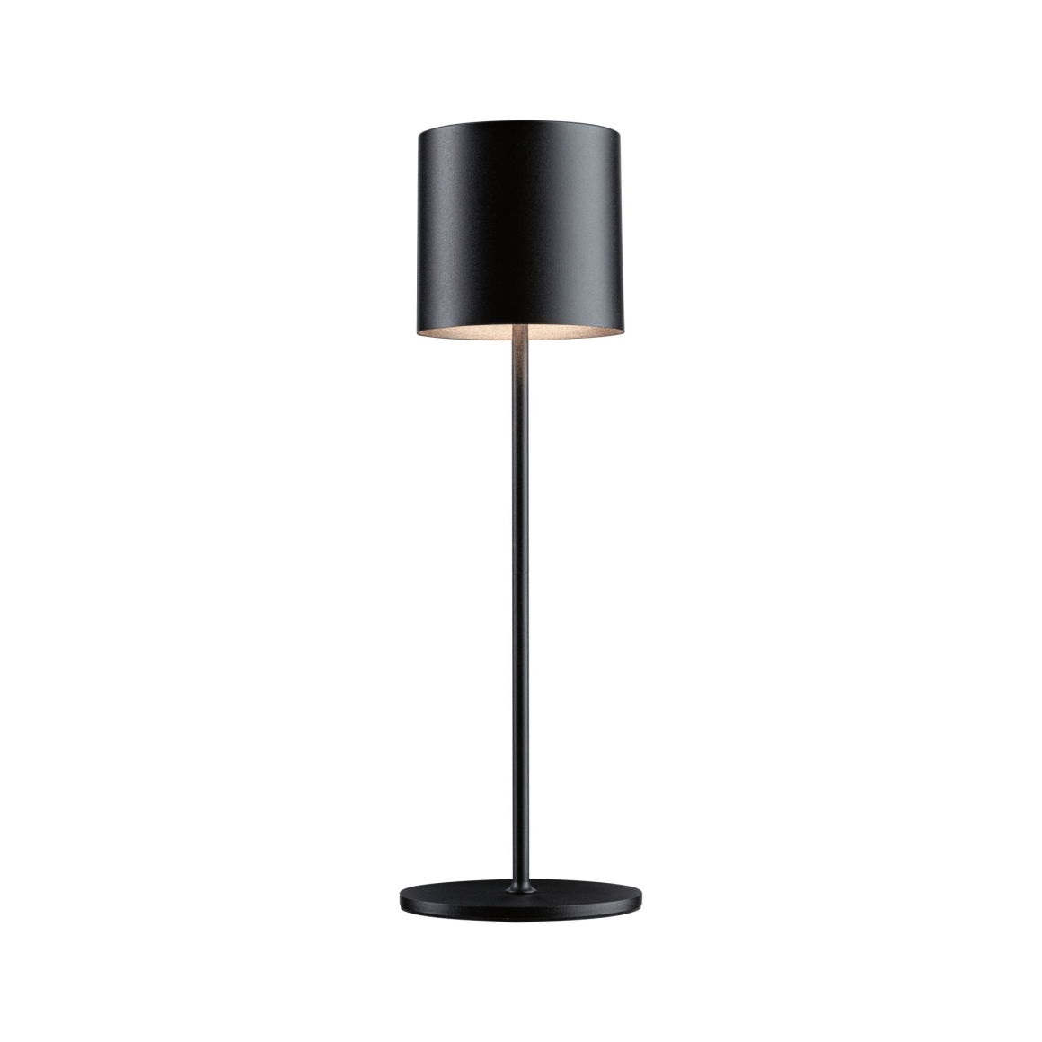 Paulmann Tuni Lampada da Tavolo LED Ricaricabile 2,8W Dimmerabile IP44 Nero Opaco