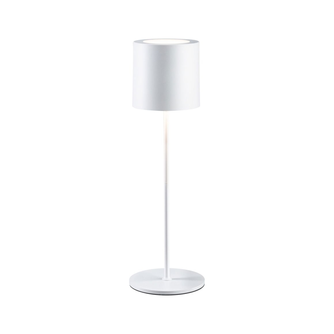 Paulmann Tuni Lampada da Tavolo LED Ricaricabile 2,8W Dimmerabile IP44 Bianco Opaco