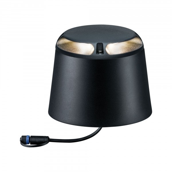 Paulmann Lampada da Terra a LED Bianco Caldo, Resistente alle Intemperie, Emissione Luminosa Doppia, Angolo di Fascio 180 Gradi
