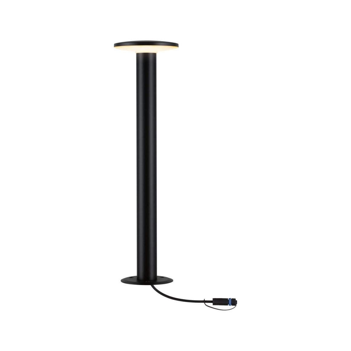 Paulmann 94723 Lampada LED per Esterni Paletto d'Illuminazione Rotonda Dimmerabile IP44 7W Antracite con Luce Dorata
