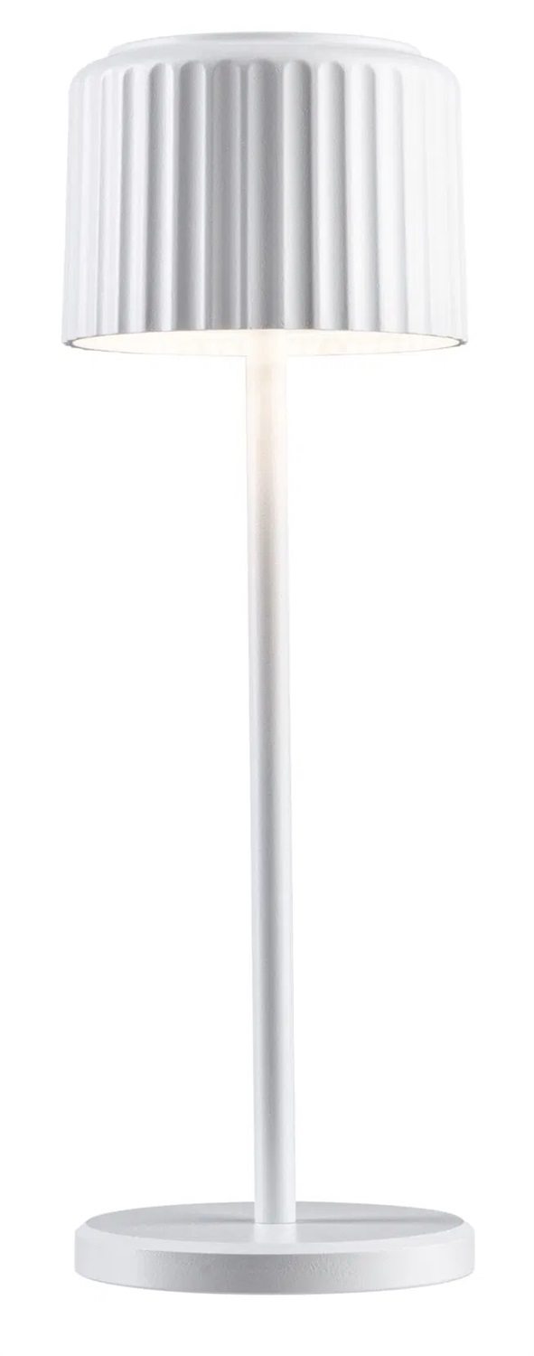 Paulmann Else Lampada da Tavolo LED 30,5 cm Bianco 2700 K con Interruttore Touch e Modulo Solare