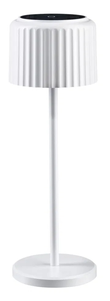 Paulmann Else Lampada da Tavolo LED 30,5 cm Bianco 2700 K con Interruttore Touch e Modulo Solare