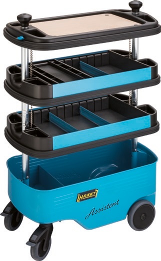 HAZET Carrello Portautensili ASSISTENT 166C - 3 Ripiani, Dimensioni 725x398x1102 mm, Multicolore