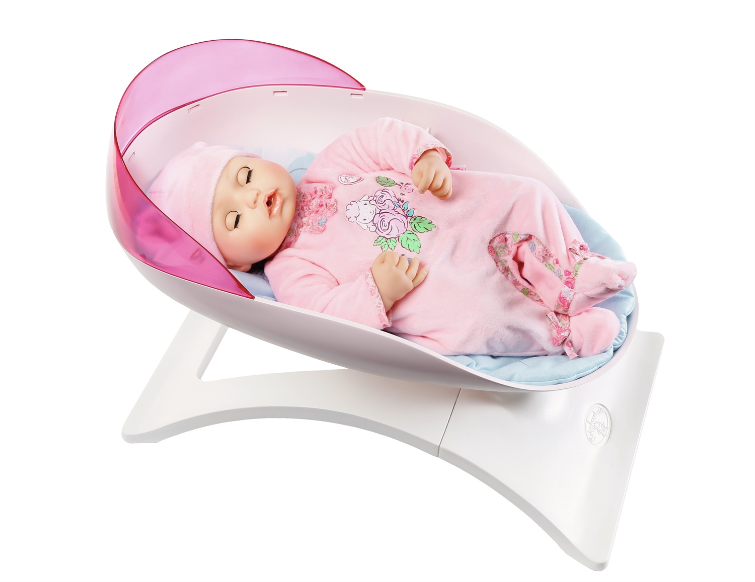 Baby Annabell 700969 Sweet Dreams Rocker - Dondolo Elegante per Bambola con Funzione di Dondolo e Stand-by