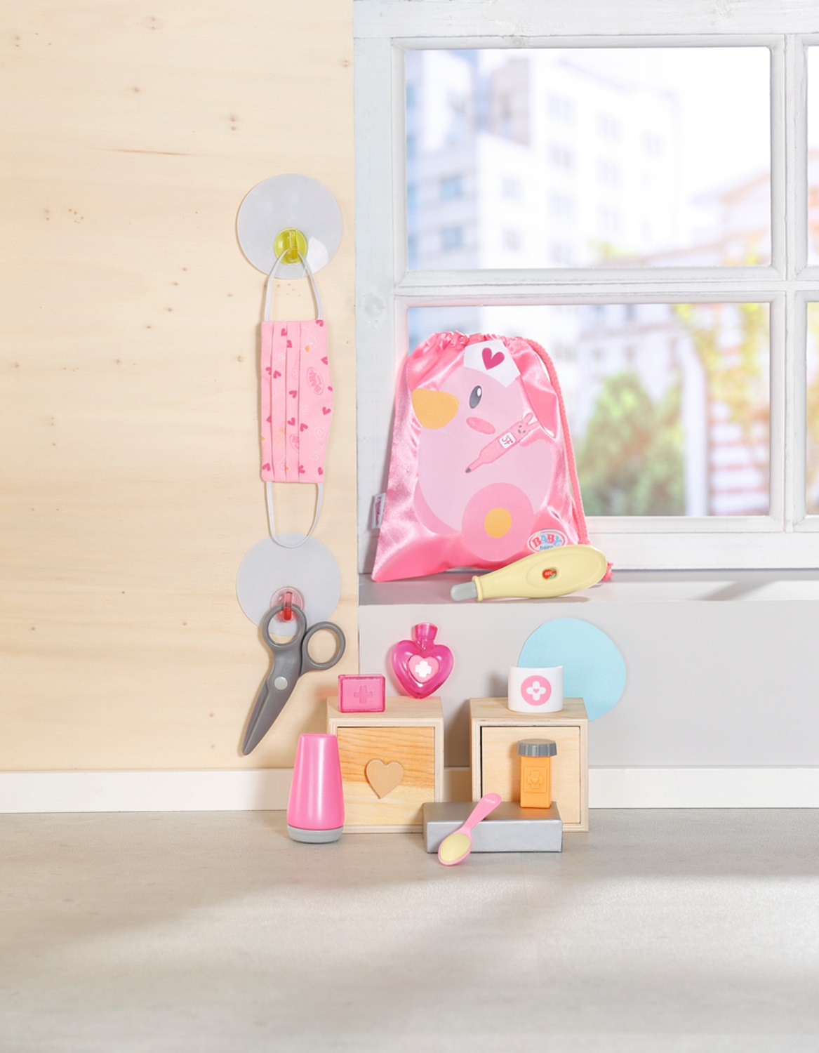 Baby born Kit Pronto Soccorso - Set da gioco per bambole con 9 accessori medici e custodia