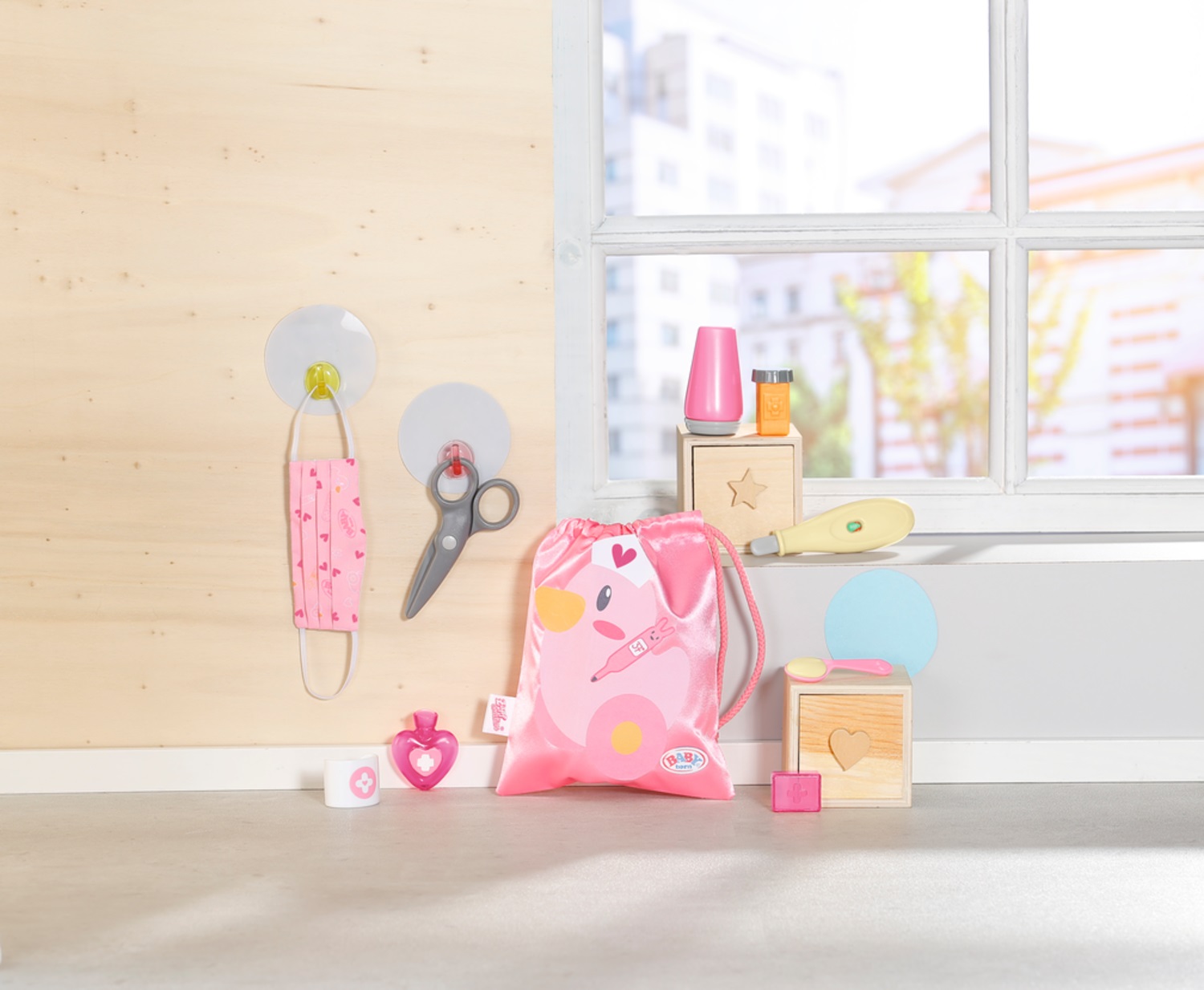 Baby born Kit Pronto Soccorso - Set da gioco per bambole con 9 accessori medici e custodia