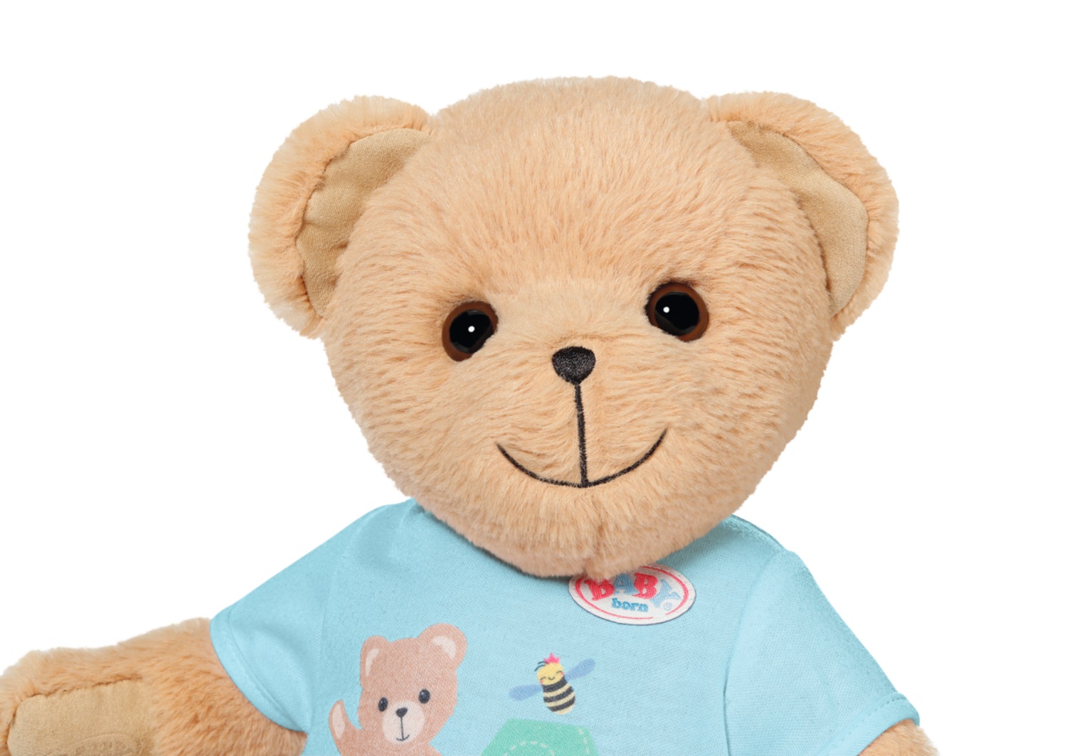 BABY born Teddybär Blu con braccia e gambe mobili, testa girevole, lavabile a mano, incluso libro dell'amicizia e adesivi