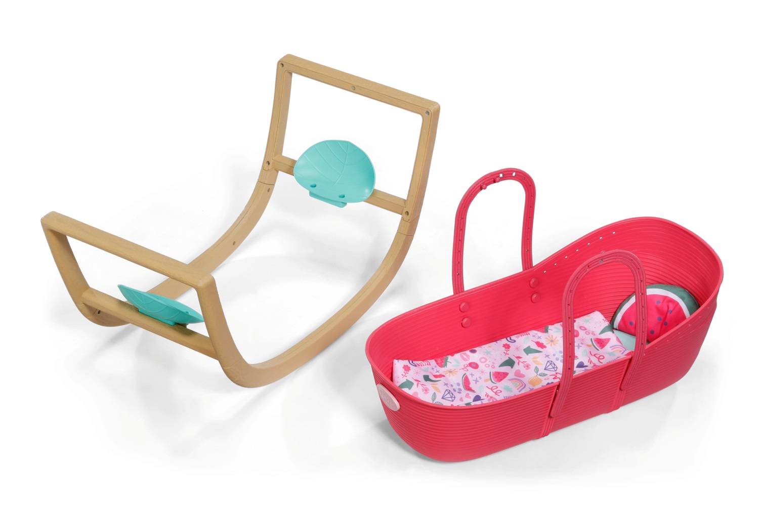 ZAPF Creation BABY born 3 in 1 Culla Pinplay - Lettino, Culla e Trasportino con Copertina e Cuscino