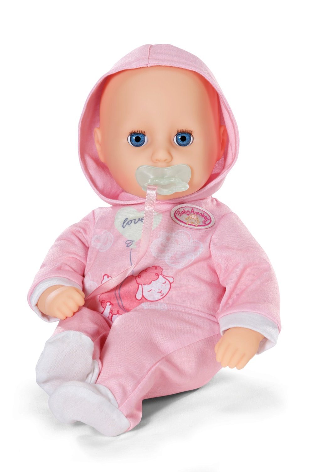 BABY born Hannah Play with Me - Bambola interattiva 36 cm con corpo morbido, 5 funzioni e accessori per bambini da 1 anno