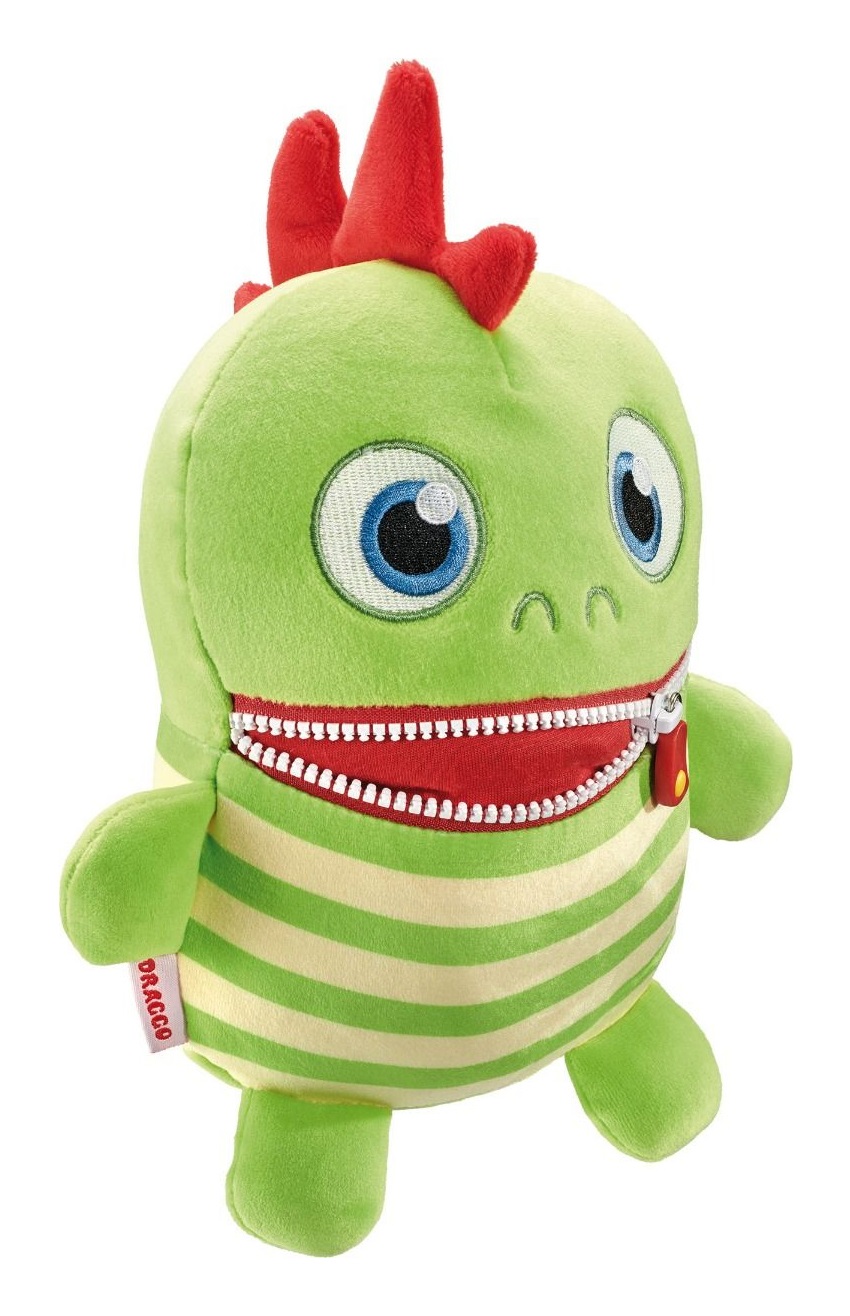 Schmidt Spiele Draggo - Peluche Mangia-Preoccupazioni Verde 23 cm, Edizione Boogie Woogies