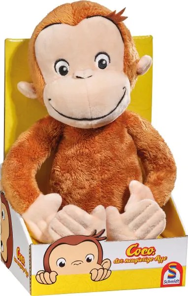 Schmidt Spiele Coco la scimmia curiosa - Peluche Morbido Multicolore 26 cm