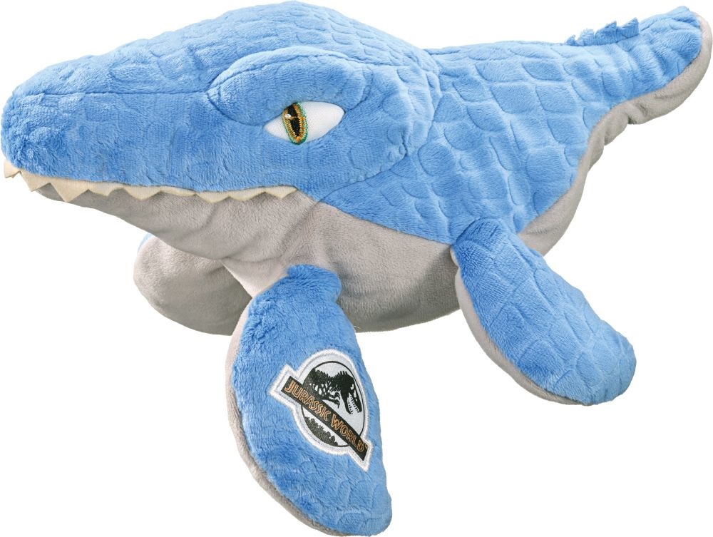 Schmidt Spiele Jurassic World Mosasaurus - Peluche Morbido e Soffice, 29 cm