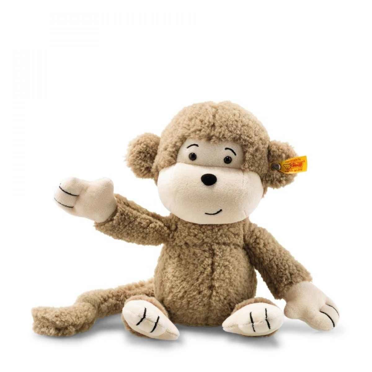 Steiff Soft Cuddly Friends Brownie Monkey - Scimmia Morbida Alta 30 cm in Marrone Chiaro