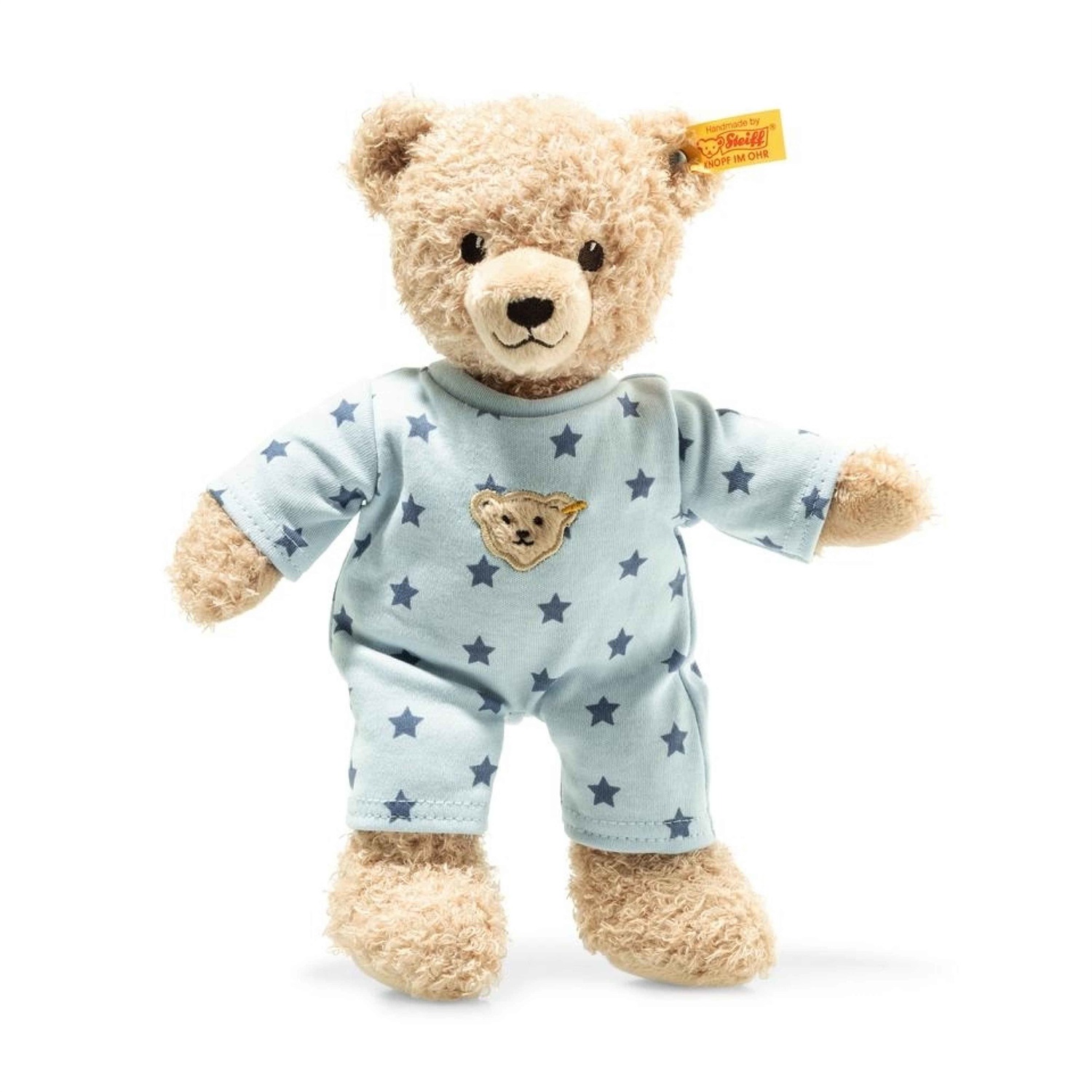 Steiff Teddy and Me - Orsetto Peluche 25cm con Pigiama Azzurro e Pois Blu