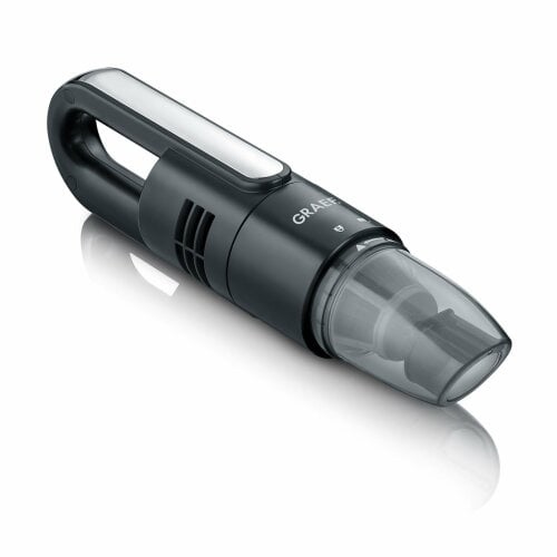Graef KC 502 Aspirapolvere a Batteria Senza Filo Nero con Filtro HEPA F6 e Batteria 7,4V