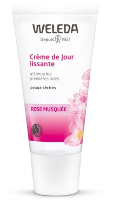 Weleda Crema Viso Giorno Levigante alla Rosa Mosqueta 30 ml - Idratante per pelli normali e secche