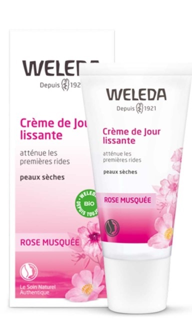 Weleda Crema Viso Giorno Levigante alla Rosa Mosqueta 30 ml - Idratante per pelli normali e secche