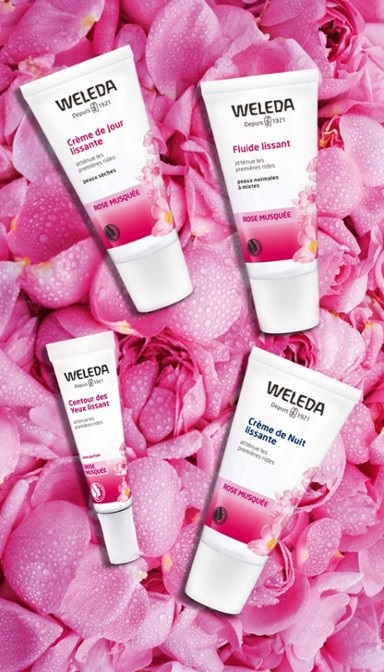 Weleda Crema Viso Giorno Levigante alla Rosa Mosqueta 30 ml - Idratante per pelli normali e secche