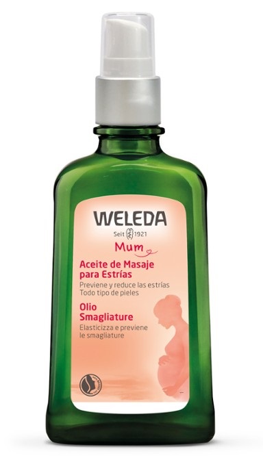 Weleda Olio Smagliature 100ml - Aumenta Elasticità e Previene Smagliature con Ingredienti Naturali