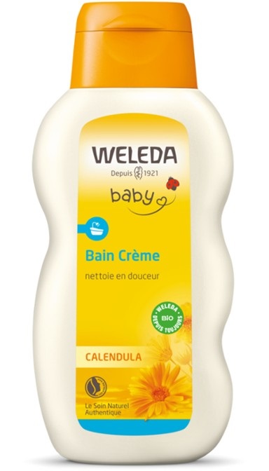 Weleda Bagno Cremoso Calendula 200ml - Emulsione Cremosa per Neonati con Estratto di Calendula Biologica