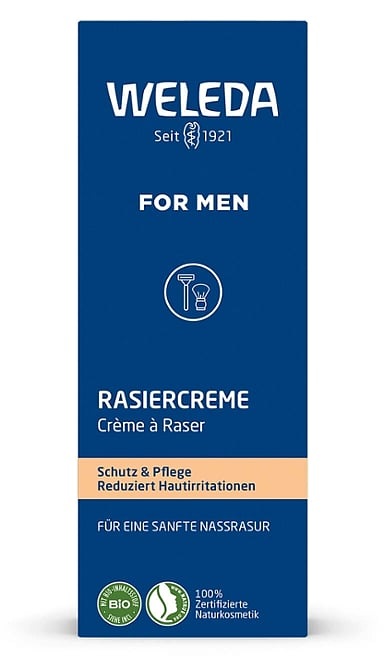 Weleda Crema da Barba 75 ml - Con Latte di Capra e Estratti Vegetali per una Rasatura Confortevole e Adatta a Pelli Sensibili