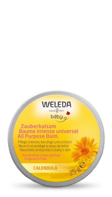 Weleda Balsamo Multiuso Calendula 25 g - Nutre, lenisce e protegge la pelle del bambino