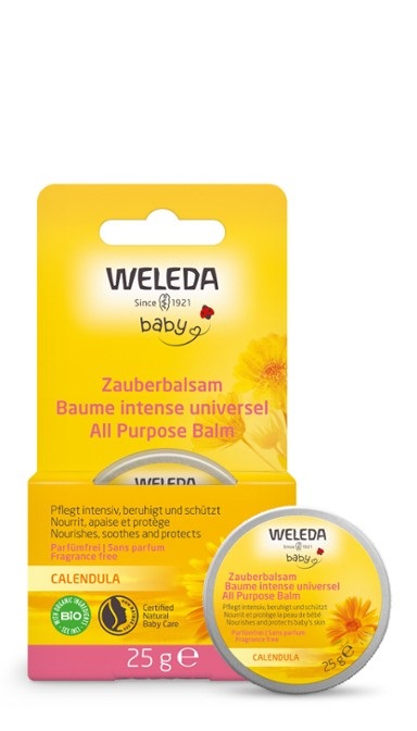 Weleda Balsamo Multiuso Calendula 25 g - Nutre, lenisce e protegge la pelle del bambino