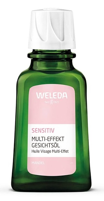 Weleda Olio Viso Multi-Effetto alle Mandorle 50 ml - Delicato, Nutriente e Adatto per Pelli Sensibili