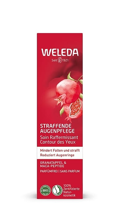 Weleda Crema Contorno Occhi Rassodante al Melograno e Peptidi di Maca 12 ml - Idratante e Anti-età per Donna