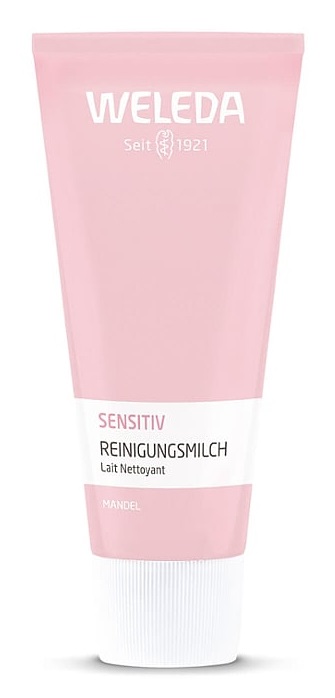 Weleda Latte Detergente Sensibile alle Mandorle - 75 ml - Deterge Delicatamente per Pelli Sensibili