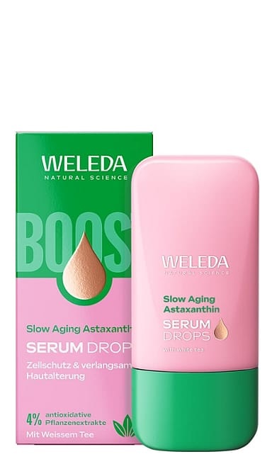 Weleda Siero Viso Slow Ageing Astaxanthin 30 ml - Antiossidante con Tè Bianco