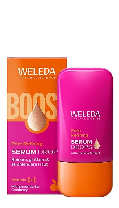 Weleda Siero Viso Pore Refining - 30 ml, con Vitamina C ed E per un Incarnato Uniforme e Luminoso