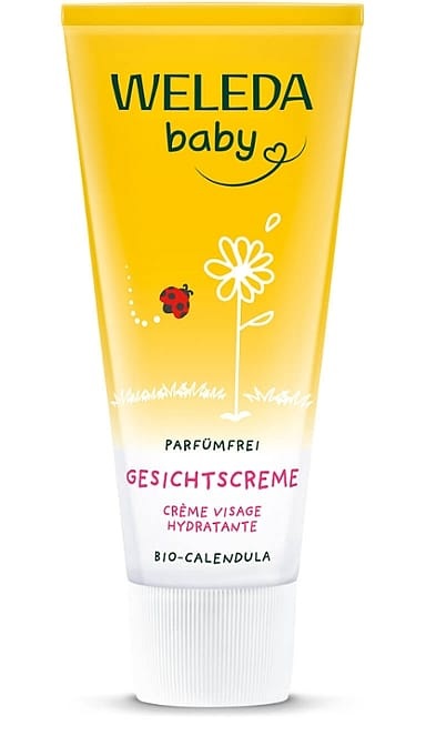 Weleda Crema Viso alla Calendula Senza Profumo 50 ml - Idratante e Lenitiva per Neonati e Bambini
