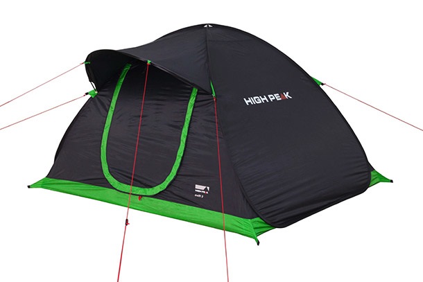 High Peak Minilite Tenda Pop-up Verde per 2 Persone - 1.0 kg, Stagione, Cuciture Sigillate