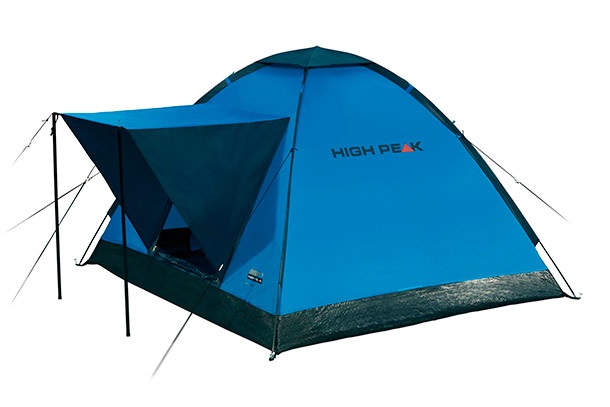 High Peak Beaver 3 - Tenda Unisex-Adulto Blu/Grigio 200x180x120 cm con Cucitura Sigillata e Ingresso Protetto