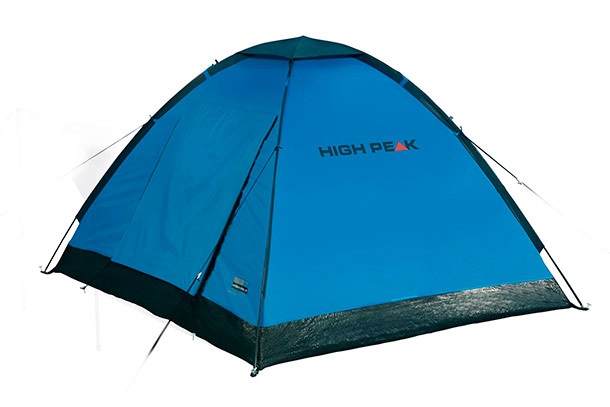 High Peak Beaver 3 - Tenda Unisex-Adulto Blu/Grigio 200x180x120 cm con Cucitura Sigillata e Ingresso Protetto