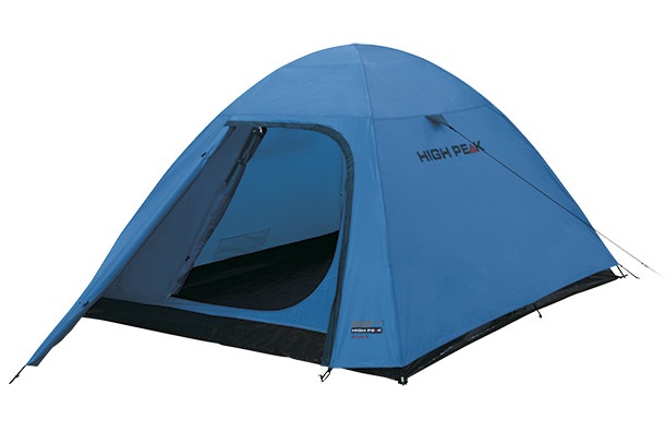 High Peak Kiruna 3 - Tenda a cupola/Igloo per 3 persone, Blu/Grigio, 290 x 190 x 130 cm, Impermeabile 1500 mm, Leggera 2,65 kg