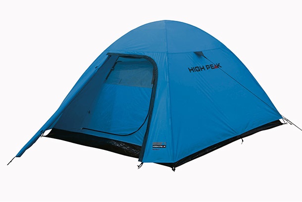 High Peak Kiruna 3 - Tenda a cupola/Igloo per 3 persone, Blu/Grigio, 290 x 190 x 130 cm, Impermeabile 1500 mm, Leggera 2,65 kg