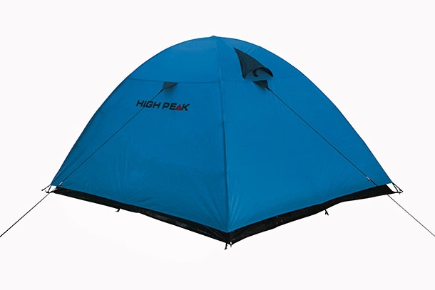 High Peak Kiruna 3 - Tenda a cupola/Igloo per 3 persone, Blu/Grigio, 290 x 190 x 130 cm, Impermeabile 1500 mm, Leggera 2,65 kg