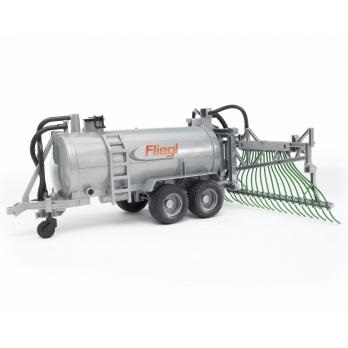 BRUDER 02020 Rimorchio a Botte Fliegl con Cisterna Irrigatore e Flessibili per Irrigazione - Giocattolo per Bambini 4 Anni