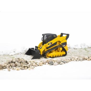 BRUDER CAT 02136 Pala Cingolata Compatta con Braccio Mobile e Bloccabile - Giocattolo in Plastica per Bambini