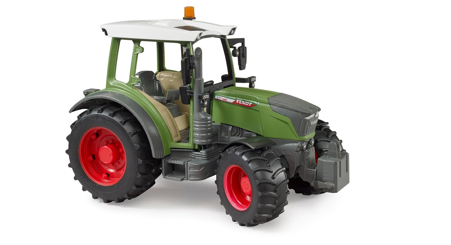 Bruder Fendt Vario 211 - Trattore Giocattolo con Gancio Anteriore e Posteriore, Peso Rimovibile e Assale Oscillante