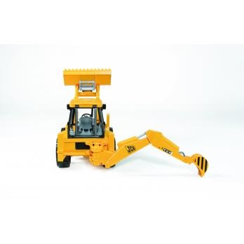 BRUDER JCB 4CX Escavatore Giocattolo in Scala 1:16 con Caricatore Frontale e Benna Funzionali