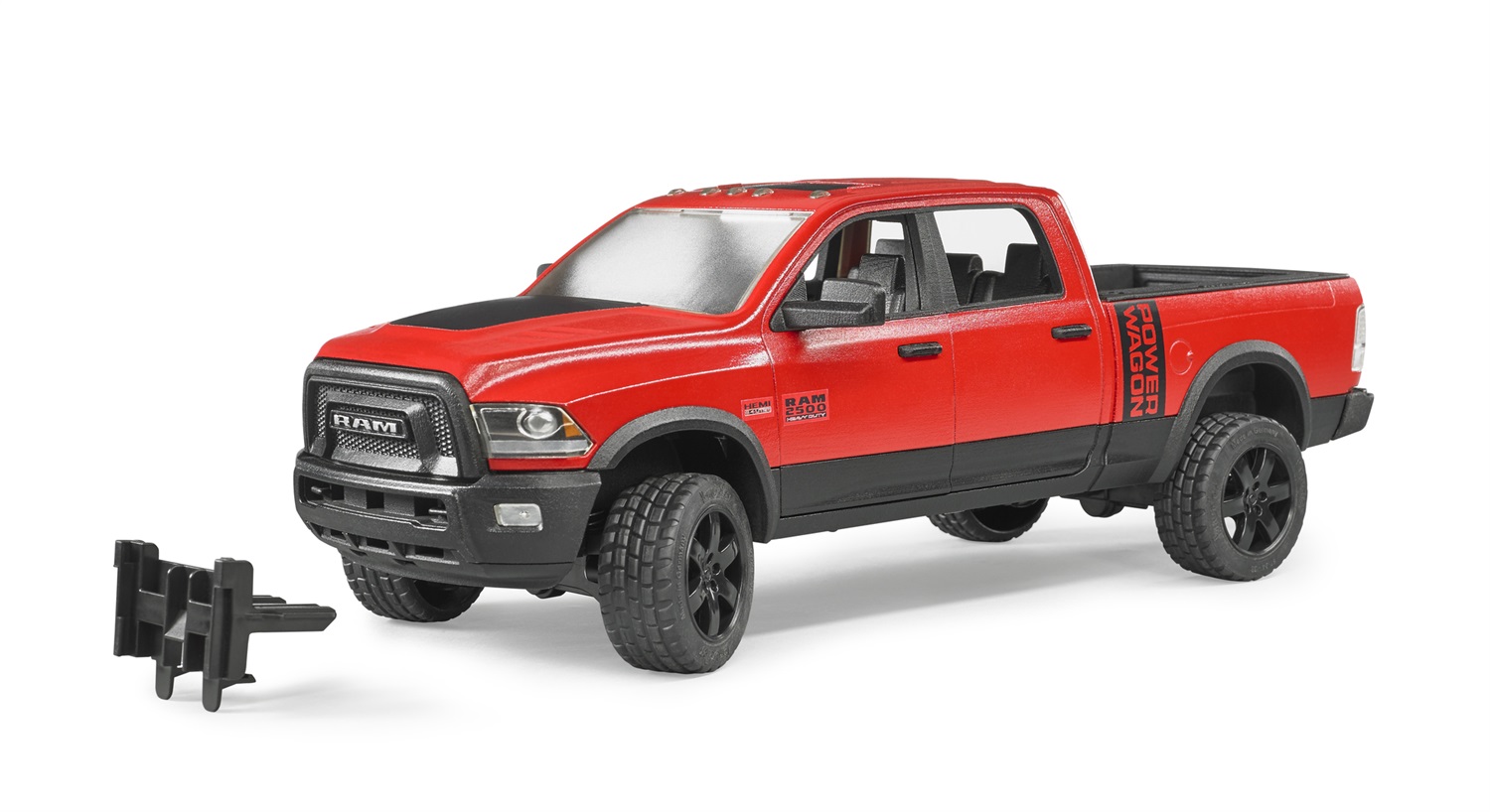 BRUDER Pick Up Ram 2500 Power Wagon - Modellino in scala 1:16 con porte e portellone apribili