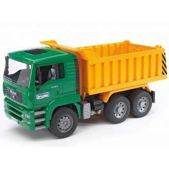 BRUDER MAN TGA Camion Ribaltabile con Cabina e Cassone Ribaltabili