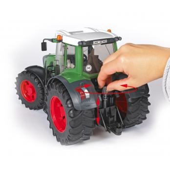 BRUDER Fendt 936 Vario - Trattore Giocattolo con Cabina, Portiere Apribili e Peso Staccabile