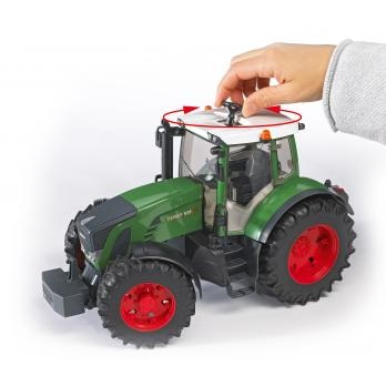 BRUDER Fendt 936 Vario - Trattore Giocattolo con Cabina, Portiere Apribili e Peso Staccabile