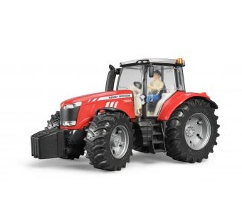 BRUDER Massey Ferguson 7624 - Giocattolo Trattore in Scala 1:16