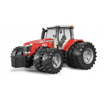 BRUDER Massey Ferguson 7624 - Giocattolo Trattore in Scala 1:16