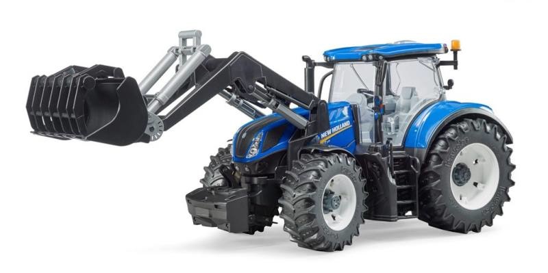 BRUDER Trattore New Holland T7.315 con Benna Frontale - Giocattolo Resistente per Attività Agricole